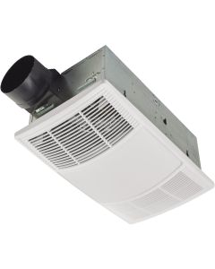 Broan PowerHeat 80 CFM 1.5 Sones 120V Bath Exhaust Fan with Heater & CCT LED Light