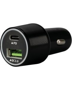 Blue Jet Fast Charge 12V USB-C Car Charger with Power Delivery (PD)