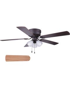 Home Impressions Adobe 52 In. Oil Rubbed Bronze Ceiling Fan with Light Kit