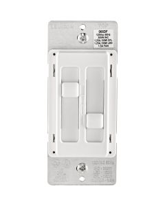 Dual Fan/Dimmer Control Wht