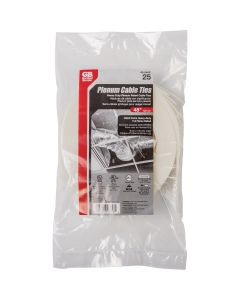 Gardner Bender 48 In. x 0.35 In. Natural Plenum Cable Tie (25-Pack)