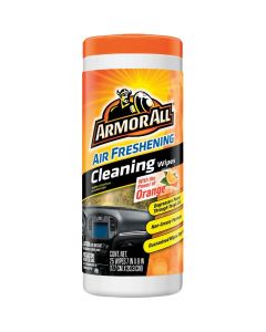 Armor All Orange Air Freshening 7 In. x 8 In. Multi-Purpose Wipes (25-Count)