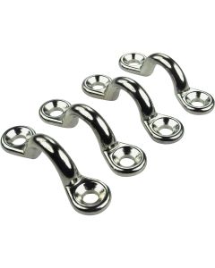 Seachoice 1-7/8 In. L x 3/8 In. ID Chrome Plated Zinc Eye Strap (4-Pack)