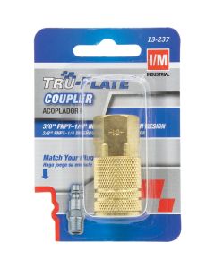 Tru-Flate Industrial/Milton Series Push-to-Connect 3/8 In. FNPT Coupler