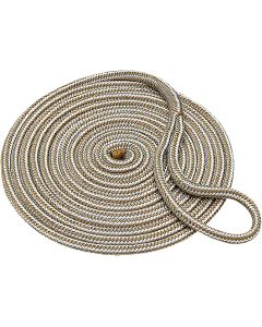 Seachoice 3/8 In. x 15 Ft. Gold Double Braid Nylon Dock Line