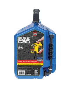 SureCan 5 Gal. Plastic Kerosene Safety Can, Blue