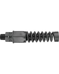 Flexzilla Pro 1/2 In. Barb 3/8 In. MNPT Reusable Air Hose End with Swivel