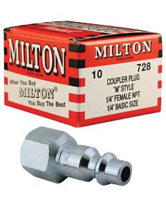 Milton M-Style 1/4" Female NPT Plug (10-Pack)