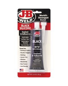 J-B Weld 3 Oz. Black All-Purpose RTV Silicone Sealant & Adhesive