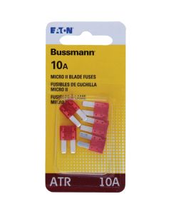 Bussmann 10A 32V ATR Non Indicating Blade Fuse, Red (5-Pack)