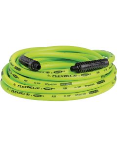 Flexzilla 3/8 In. x 25 Ft. Polymer-Blend Air Hose with 1/4 In. MNPT Fittings