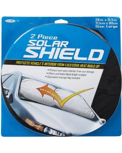 Custom Accessories  Basix Magic Shade 28-1/2 In. x 31-1/2 In. Silver Jumbo Sunshade (2-Pack)