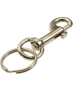 Lucky Line Nickel-Plated Zinc 7/8 In. x 2-1/8 In. L. Key Chain