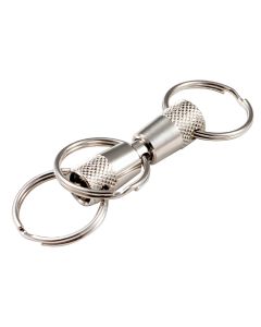 Lucky Line Nickel-Plated Brass 7/8 In. 3-Way Pull-Apart Key Chain