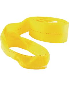 Erickson 2 In. x 20 Ft. 4500 Lb. Safe Work Load Polyester Tow Strap with Loops, Yellow