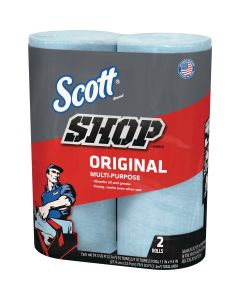 Scott 11 In. W x 9.4 In. L Disposable Original Shop Towel, (2-Roll/110-Sheets)