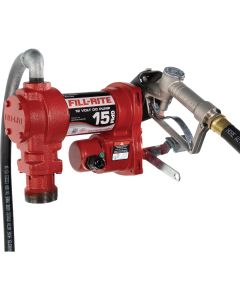 Fill-Rite 12V DC 15 GPM Fuel Transfer Pump with Nozzle