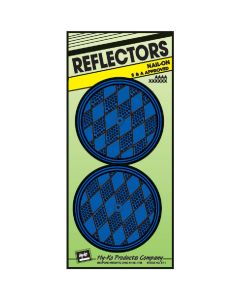 Hy-Ko 3-1/4 In. Dia. Round Blue Nail-On Reflector (2-Pack)