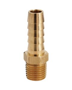 Milton 3/8 In. Barb 1/4 In. MNPT Brass Hose End (2-Pack)