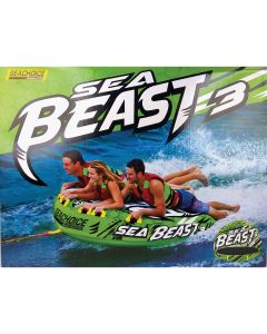 Seachoice Sea Beast3 75 In. x 62 In. Open Top Towable Tube, 1 to 3 Rider (510 Lb.)