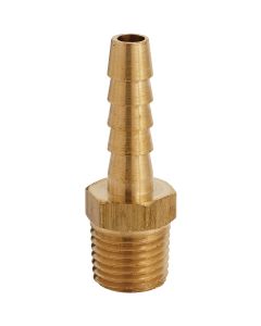 Milton 1/4 In. Barb 1/4 In. MNPT Brass Hose End (2-Pack)