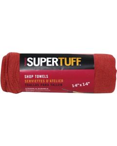 Trimaco SuperTuff 14 In. Square Washable Shop Towel (5-Pack)