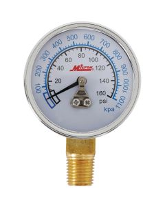 Milton 1/4 In. NPT Bottom Mount Pressure Gauge