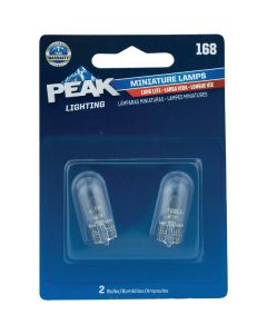 PEAK 168 14V Mini Incandescent Automotive Bulb (2-Pack)