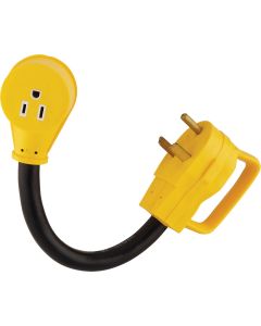 Camco PowerGrip 30A/15A Dogbone RV Power Cord Adapter