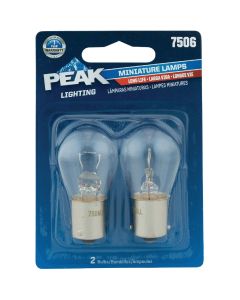 PEAK 7506 13.5V Mini Incandescent Automotive Bulb (2-Pack)