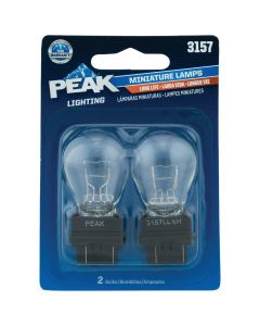 PEAK 3157 12.8/14V Mini Incandescent Automotive Bulb (2-Pack)