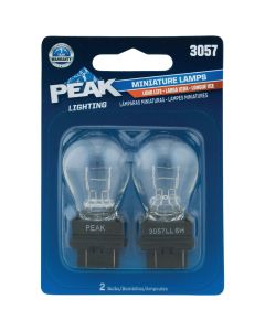 PEAK 3057 12.8/14V Mini Incandescent Automotive Bulb (2-Pack)