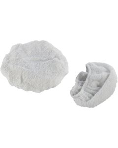 Auto Spa 7" To 8" Washable Cotton Polishing Bonnet, (2-Pack)