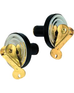 Seachoice 1/2 In. Stainless Steel Plate/Brass Can Baitwell Plug