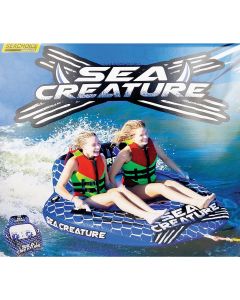 Seachoice Sea-Creature 60 In. x 58 In. Open Top Towable Tube, 1 to 2 Rider (340 Lb.)