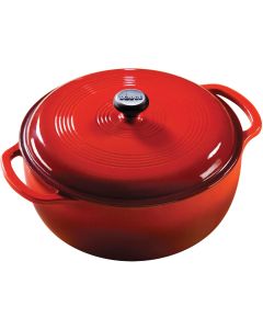 Lodge 7-1/2 Qt. Dutch Oven, Red