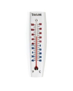 Taylor 2-3/8" W x 7-5/8" H Aluminum Tube Indoor & Outdoor Thermometer