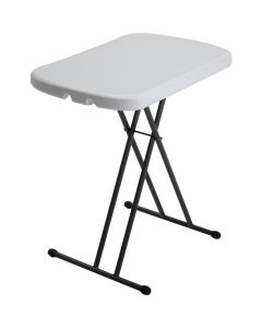 Lifetime 26 In. x 18 In. Personal Folding Table, White Granite