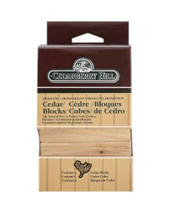 Cedarberry Hill Aromatic Cedar 3 In. W. x 2.125 In. H. x .69 In. D. Cedar Blocks (6-Pack)