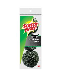 3M Scotch-Brite Stainless Steel Scouring Pad (3-Count)