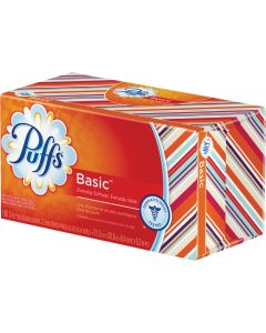 Puffs Basic 180 Count 2-Ply White Facial Tissue