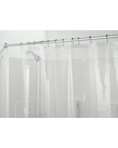 iDesign 72 In. x 72 In. Clear PEVA Shower Curtain Liner