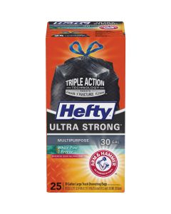 Hefty Ultra Strong 30 Gal. Black Trash Bag (25-Count)