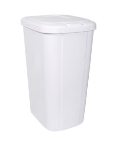 Hefty 53 Qt. White Wastebasket with Lid