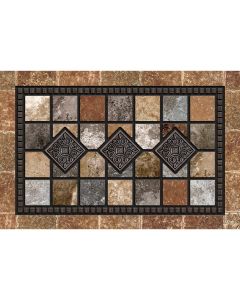 Apache Masterpiece Redstone 24 In. x 36 In. Fiber/Recycled Rubber Door Mat