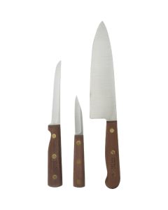 Chicago Cutlery Walnut Tradition Kitchen Knife Set (3-Piece)