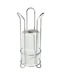 iDesign Forma Chrome Tulip Freestanding Toilet Paper Holder