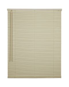 Home Impressions 23 In. x 42 In. x 1 In. Ivory Vinyl Light Filtering Cordless Mini Blind