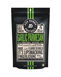 Pop Daddy 7.5 Oz. Garlic Parmesan Pretzel Sticks