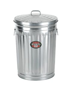 Behrens 31 Gal. Silver Trash Can with Lid